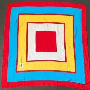 Vintage very good condition Yves Saint Laurent YSL silk scarf